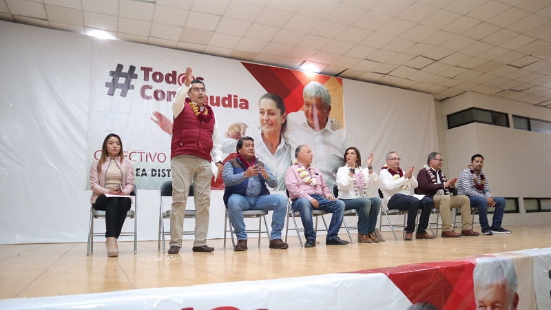 Asambleas de Morena son para apoyar aspiraciones de Claudia Sheinbaum rumbo a 2024: Barbosa