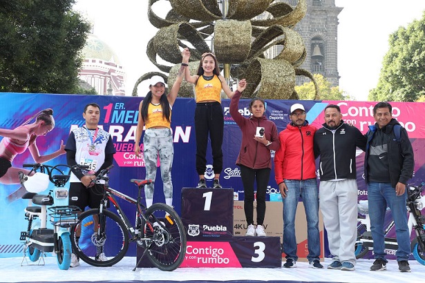Dos mil 500 participantes de Puebla, México y el mundo participan en el 1er Medio Maratón