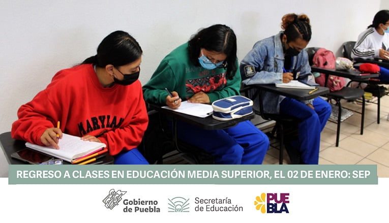 Regreso a clases en educación media superior, el 02 de enero: SEP