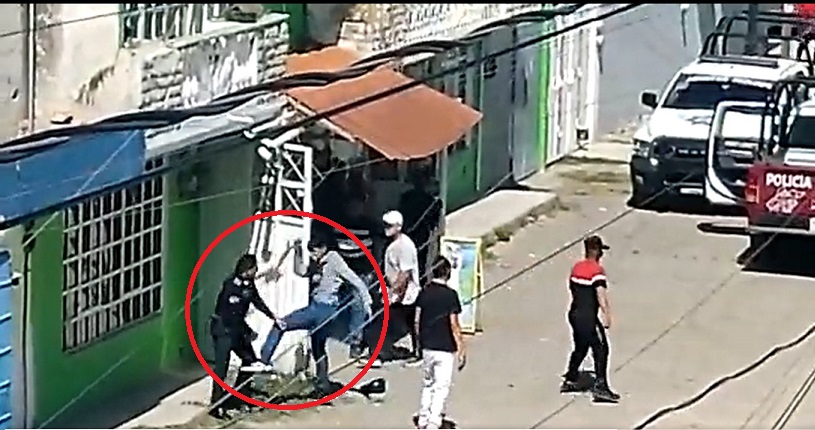 “Los González” desarman y golpean a Policías Estatales en Amozoc