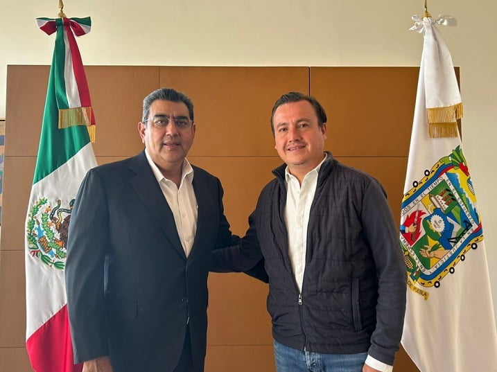 Pactan Sergio Céspedes e Ignacio Mier reforzar seguridad en Tecamachalco