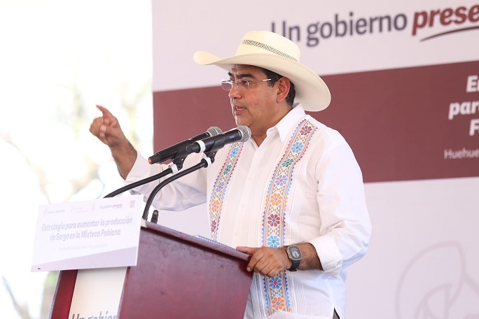 En Puebla, combate a delincuencia y aplicación de ley es permanente: Sergio Salomón