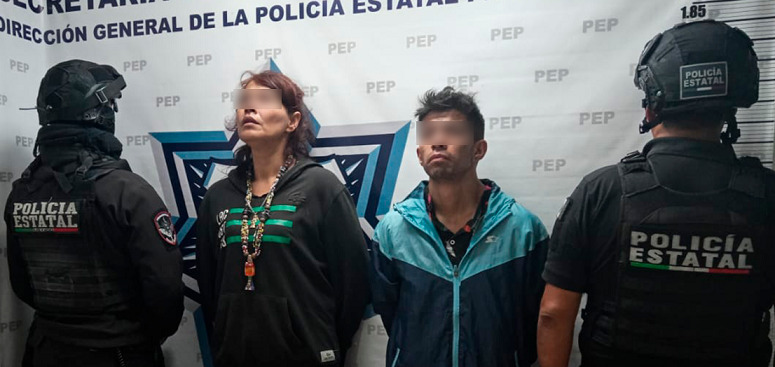 Detiene Policía Estatal a dos presuntos narcomenudistas en Puebla capital
