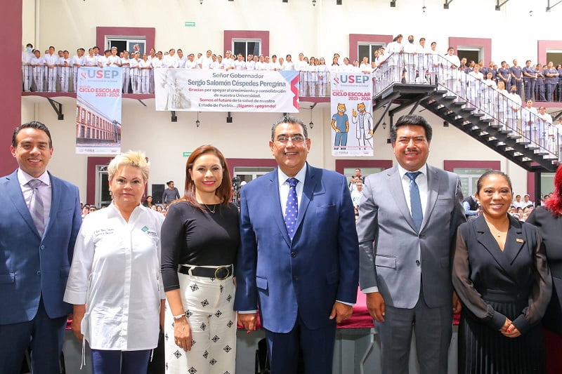 Inaugura Sergio Salomón rehabilitación de 2da etapa de Universidad de la Salud Puebla 