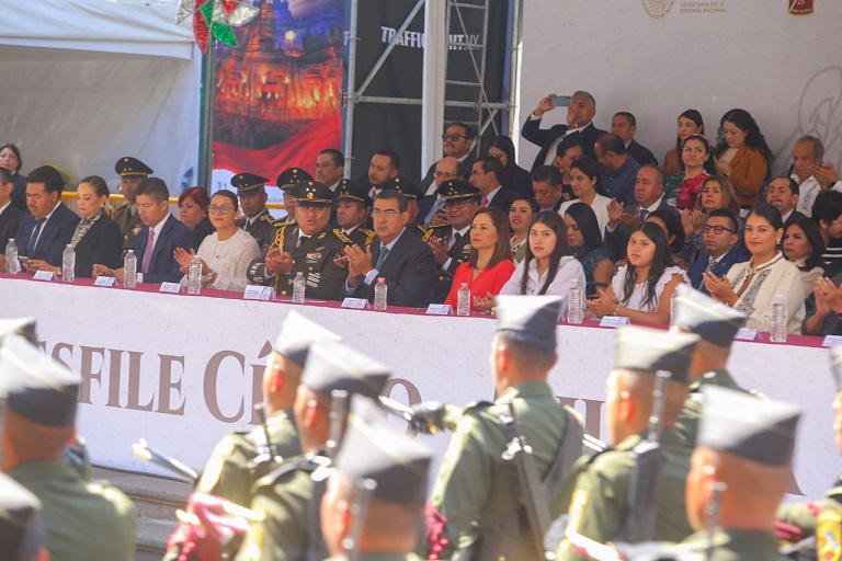 Preside Sergio Salomón Ceremonia por el 213 Aniversario de la Independencia  de México