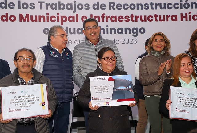 Con reconstrucción de mercado municipal, Gobierno de Puebla dignifica labor de comerciantes de Huauchinango 