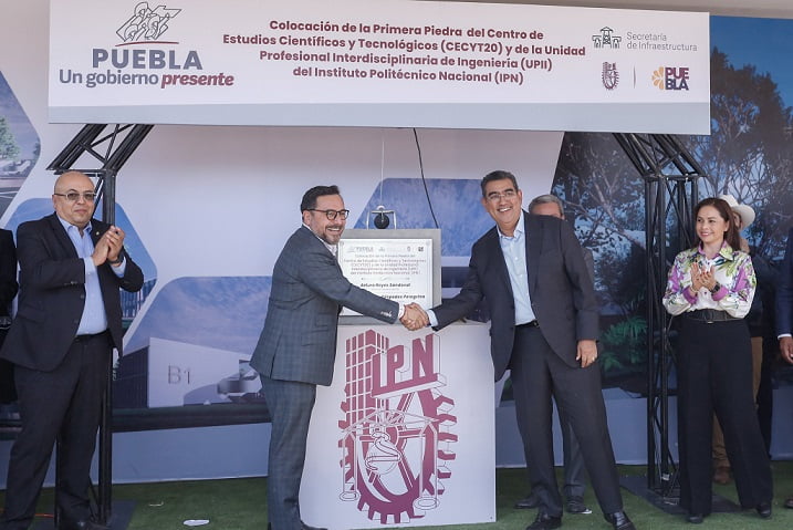 Inicia Sergio Salomón construcción de IPN en Puebla, con inversión de 3 mil 300 mdp