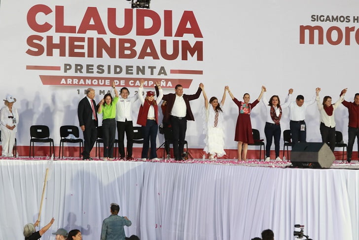 Armenta presente en el arranque de campaña de la doctora Claudia Sheinbaum