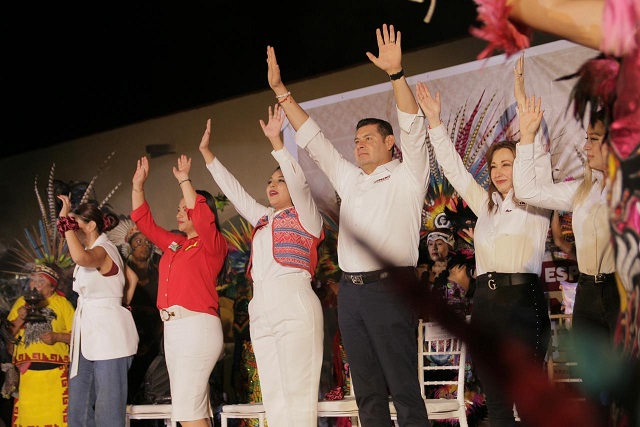 Con el respaldo de Alejandro Armenta, Tonantzin Fernández arranca campaña por San Pedro Cholula