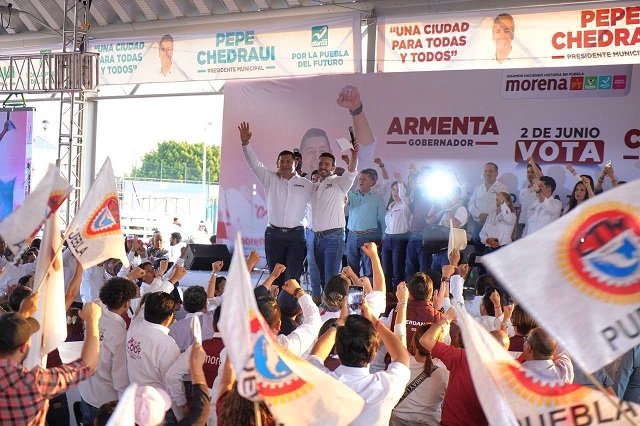 En unidad, Toño López, Chedraui y Armenta llaman a impulsar el futuro de Puebla