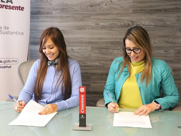 Coadyuvan gobierno estatal y Cinemex para prevenir violencia contra mujeres