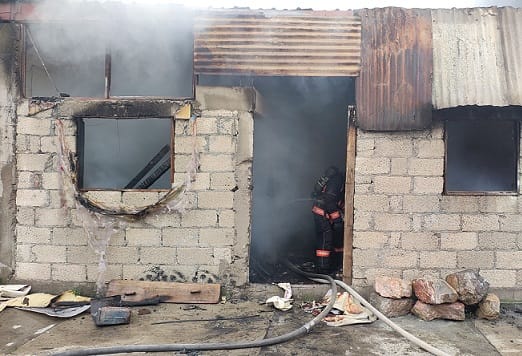 Se registra incendio en casa habitación en la colonia Luis Gonzaga