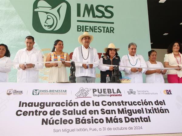 Con construcción de centro de salud, gobierno de Sergio Salomón promueve la igualdad