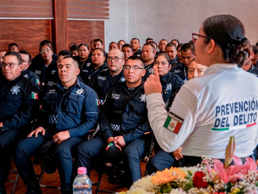 Capacitan a mil 161 policías auxiliares en materia de prevención a la extorsión