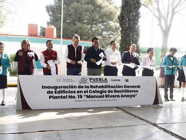 Rehabilita gobierno estatal espacios educativos del Colegio de Bachilleres