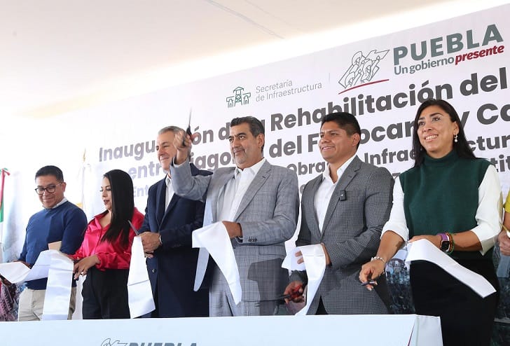 Inaugura Sergio Salomón rehabilitación del Bulevar Forjadores Puebla 