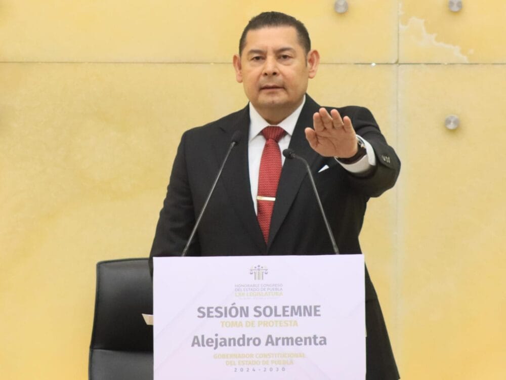 Alejandro Armenta rinde protesta como gobernador constitucional del Estado de Puebla