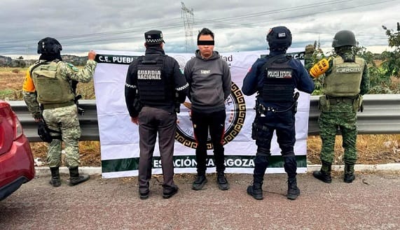 En operativo coordinado, tres órdenes de gobierno detienen a probable responsable de robo