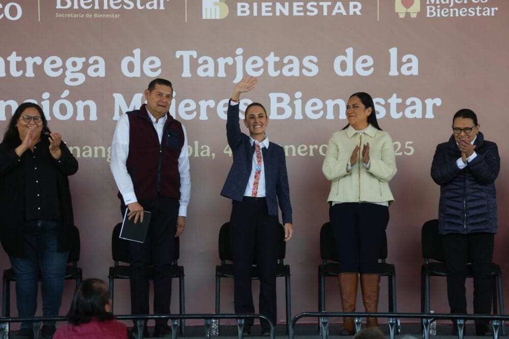 Inicia Claudia Sheinbaum entrega de 46 mil Tarjetas del Bienestar para Mujeres en Puebla 