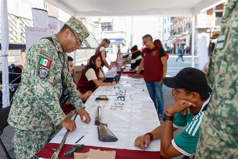 Gran participación de poblanos en Programa “Sí al Desarme, Sí a la Paz”