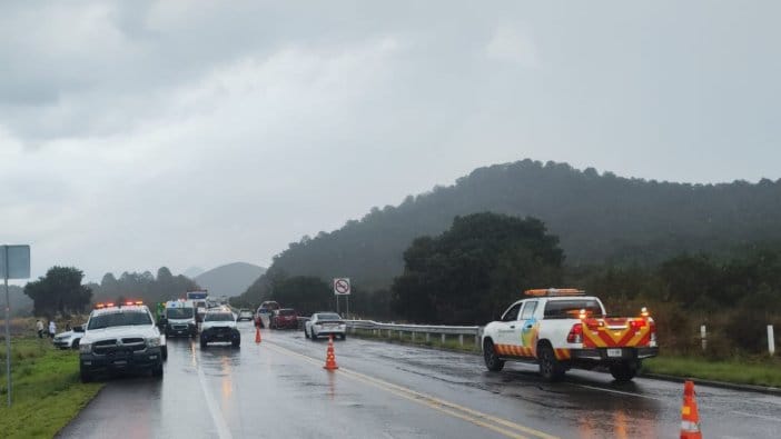 Accidente carretero deja 10 lesionados en la autopista Amozoc-Perote