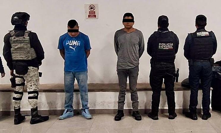 SSP y SSC detienen dos hombres por robo a tienda departamental en el Centro Histórico