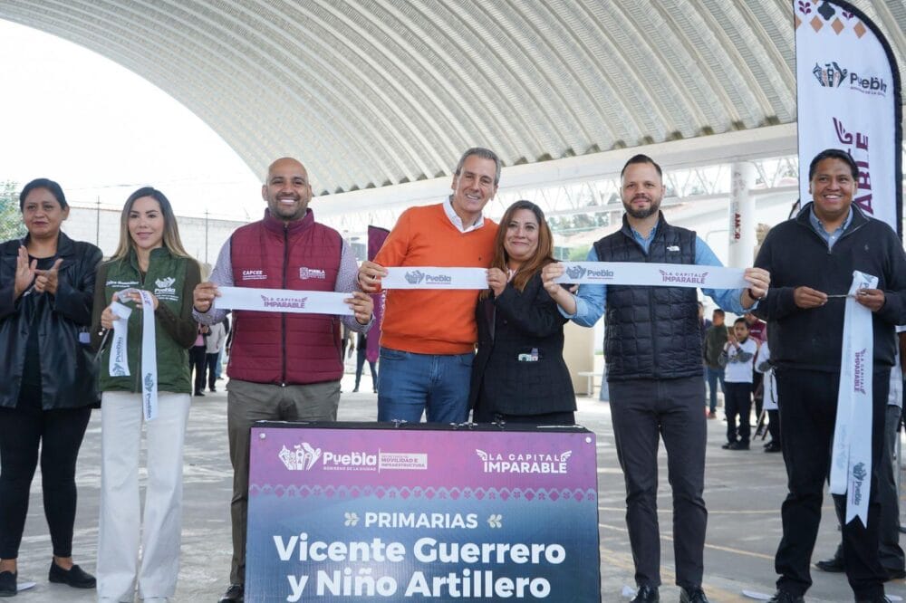 Fortalece Pepe Chedraui infraestructura educativa en la Junta Auxiliar de San Jerónimo Caleras