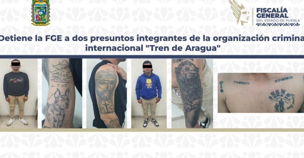 Detiene la FGE a dos presuntos integrantes de la organización criminal internacional “Tren de Aragua”