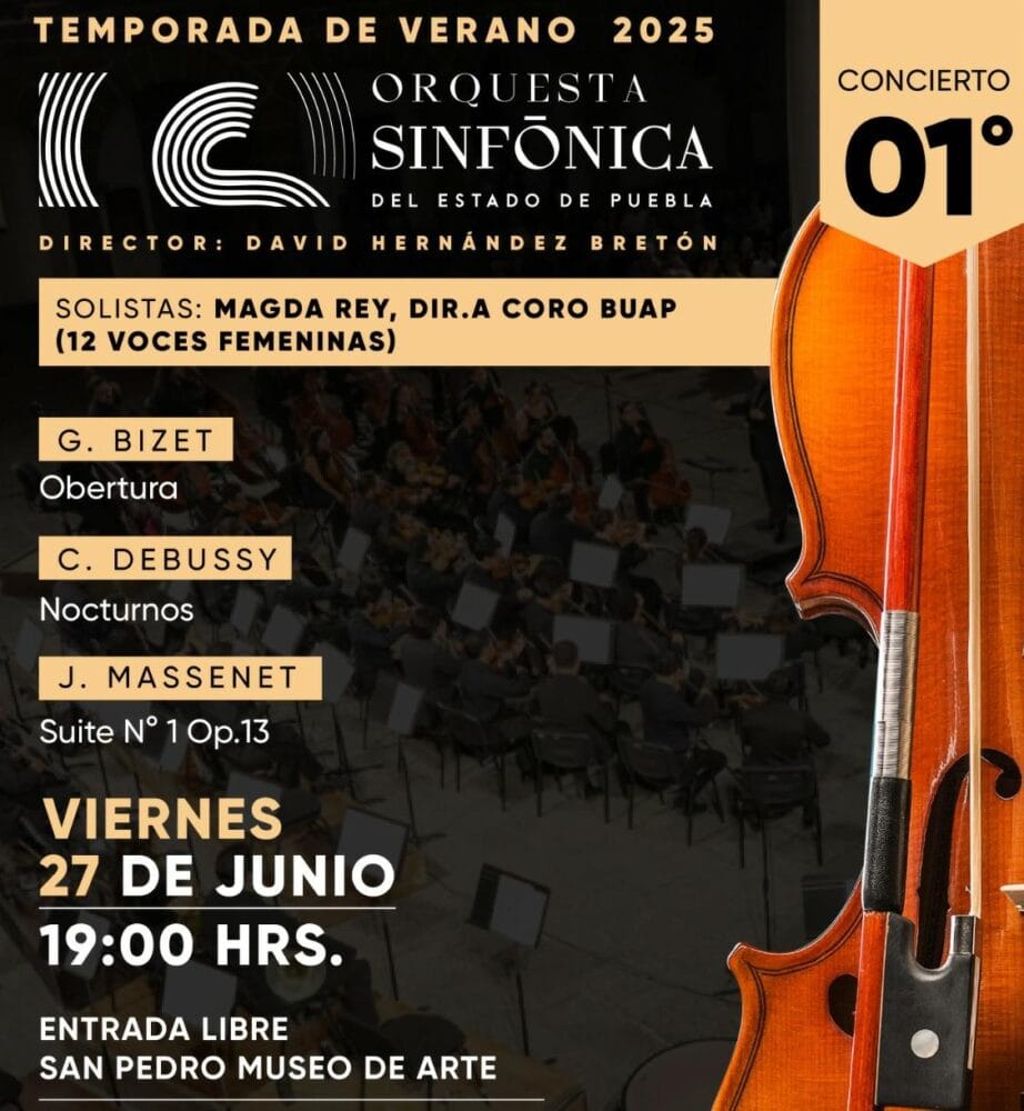Sinfónica del Estado iniciará conciertos de verano en San Pedro Museo de Arte