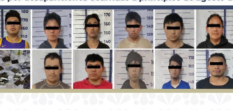 Operativo de FGE deja 11 detenidos y aseguramiento de inmuebles, armas y droga en Amozoc; fue desplegado tras denuncias por desapariciones ocurridas en agosto