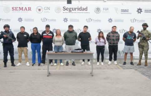 Asegura la SSC a nueve personas armadas y con inhibidores de señal