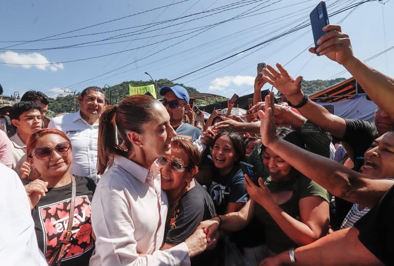 Realizará Claudia Sheinbaum censo en Sierra Norte de Puebla por impacto de tormenta tropical Jerry 