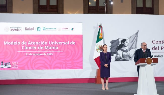 Presidenta anuncia inversión de 8 mil mdp para Modelo de Atención Universal de Cáncer de Mama, que representa “un antes y un después