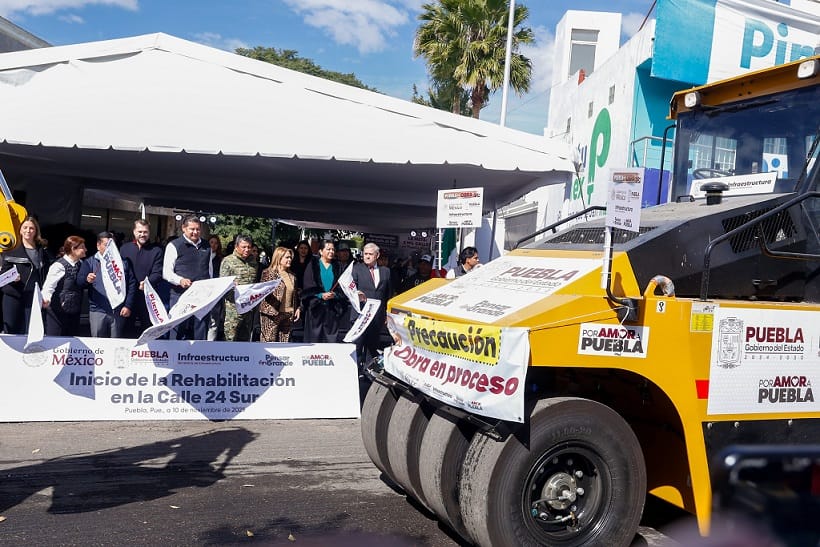 Anuncia Alejandro Armenta rehabilitación de 20 vialidades de Puebla capital