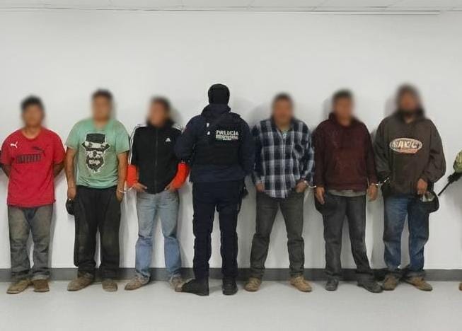 SSP, SEMAR, GN Y SSC detienen a banda dedicada a desmantelar vehículos robados en Zacatlán