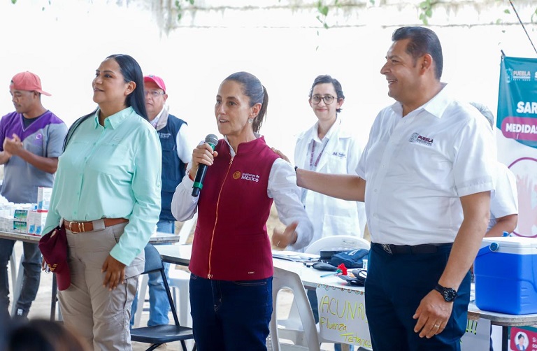 Afianza presidenta Claudia Sheinbaum desarrollo y bienestar de Puebla; visitó 9 veces la entidad 