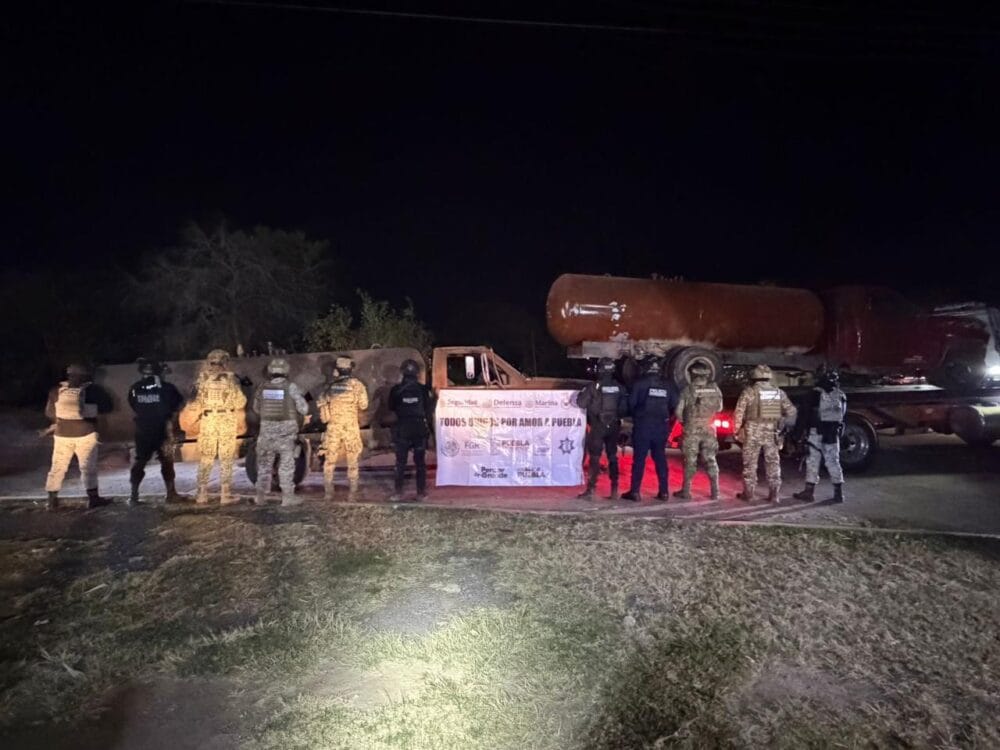 Aseguran 3 pipas utilizados para el traslado de hidrocarburo robado en Santa Rita Tlahuapan