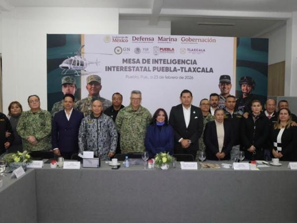 Gobiernos de Tlaxcala, Puebla y Fuerzas Armadas sostienen mesa de inteligencia interestatal