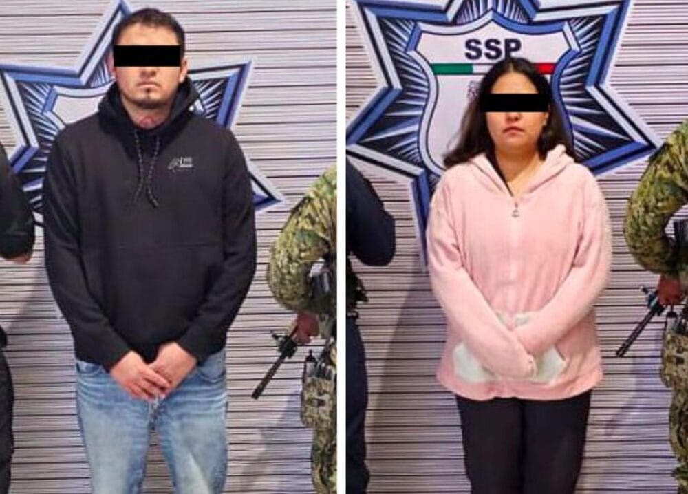 Detienen fuerzas de seguridad a mujer y hombre presuntamente dedicado a actividades como cobro de piso y amenazas