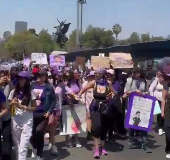 8M: México se tiñe de morado Mujeres exigen una vida libre de violencia