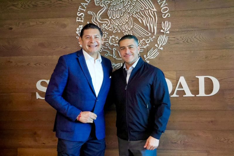 Armenta informó a Harfuch la desarticulación de bandas narcomenudistas y huachicol en Puebla