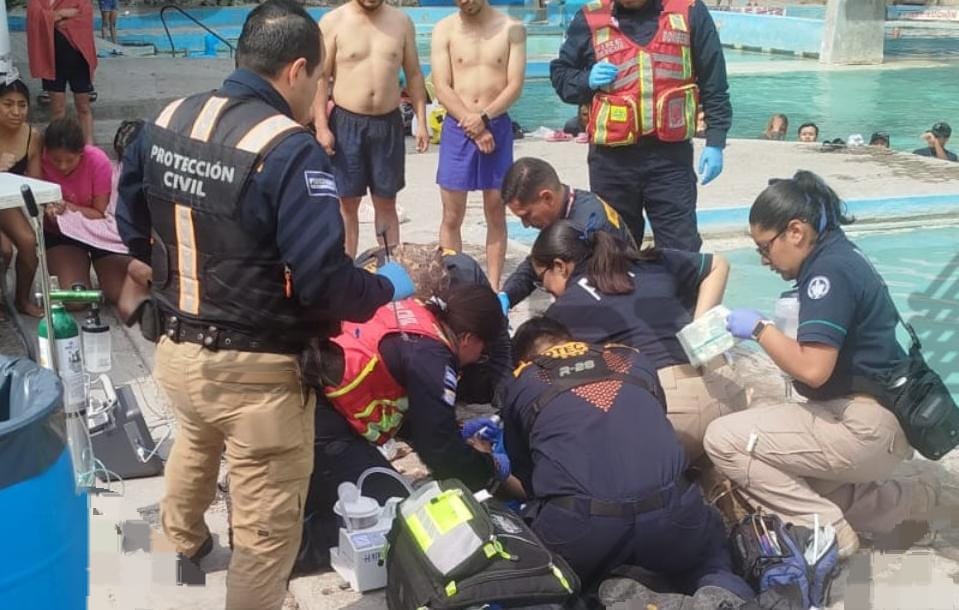 Muere menor de 10 años tras caer a una alberca en Agua Azul