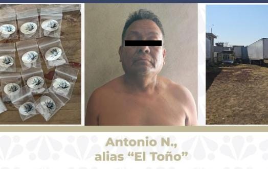Ejecuta FGE cateo en San Pedro Cholula: asegura inmueble, vehículos y droga