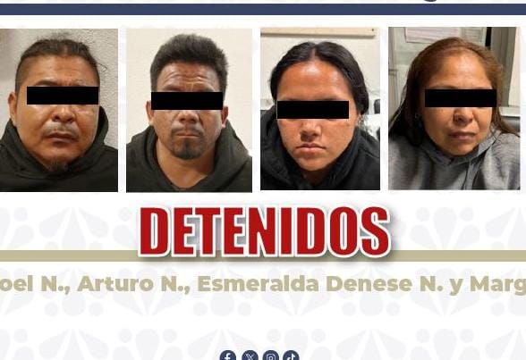 Detiene FGE, en operativo interinstitucional, a cuatro personas por narcomenudeo en Atencingo