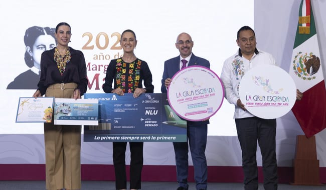 Presidenta obsequiará 6 viajes dobles al sureste para los papás de México