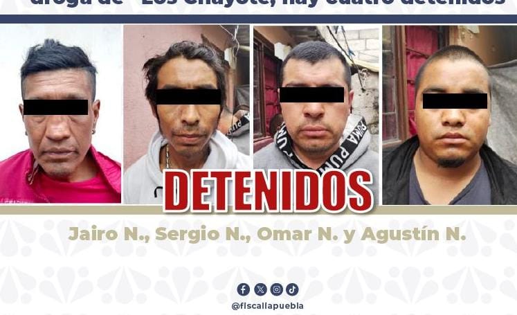 En operativo interinstitucional, desarticula FGE punto de venta de droga de “Los Chayote; hay cuatro detenidos