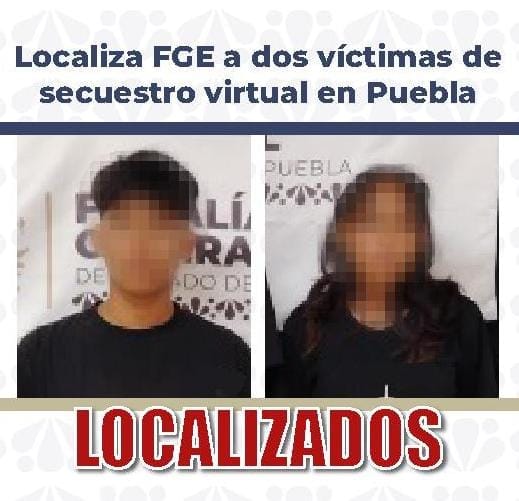 Localiza FGE a dos víctimas de secuestro virtual en Puebla
