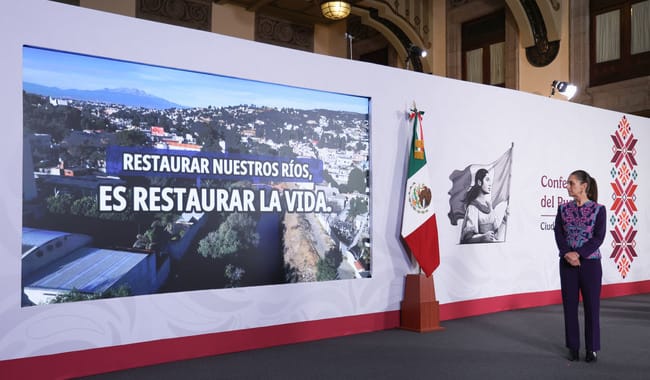 En el sexenio se invertirán 20 mil mdp para sanear los ríos Atoyac, Lerma-Santiago y Tula: Sheinbaum