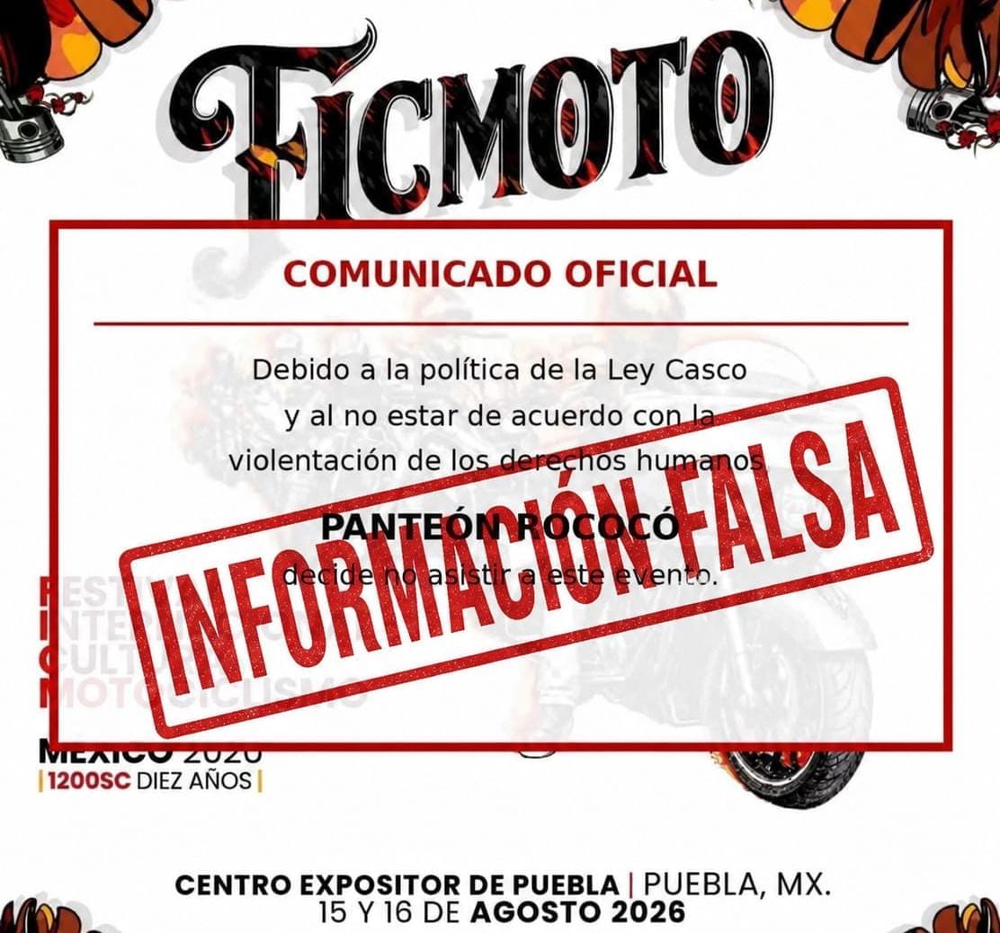 ​El Gobierno de Puebla confirma la realización del FICMOTO 2026 y la presentación de Panteón Rococó