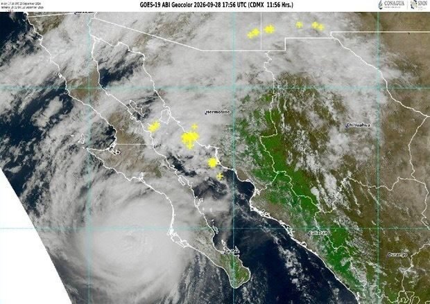 Huracán Polo de categoría 3 amenaza a Baja California Sur: despliegan operativos de emergencia